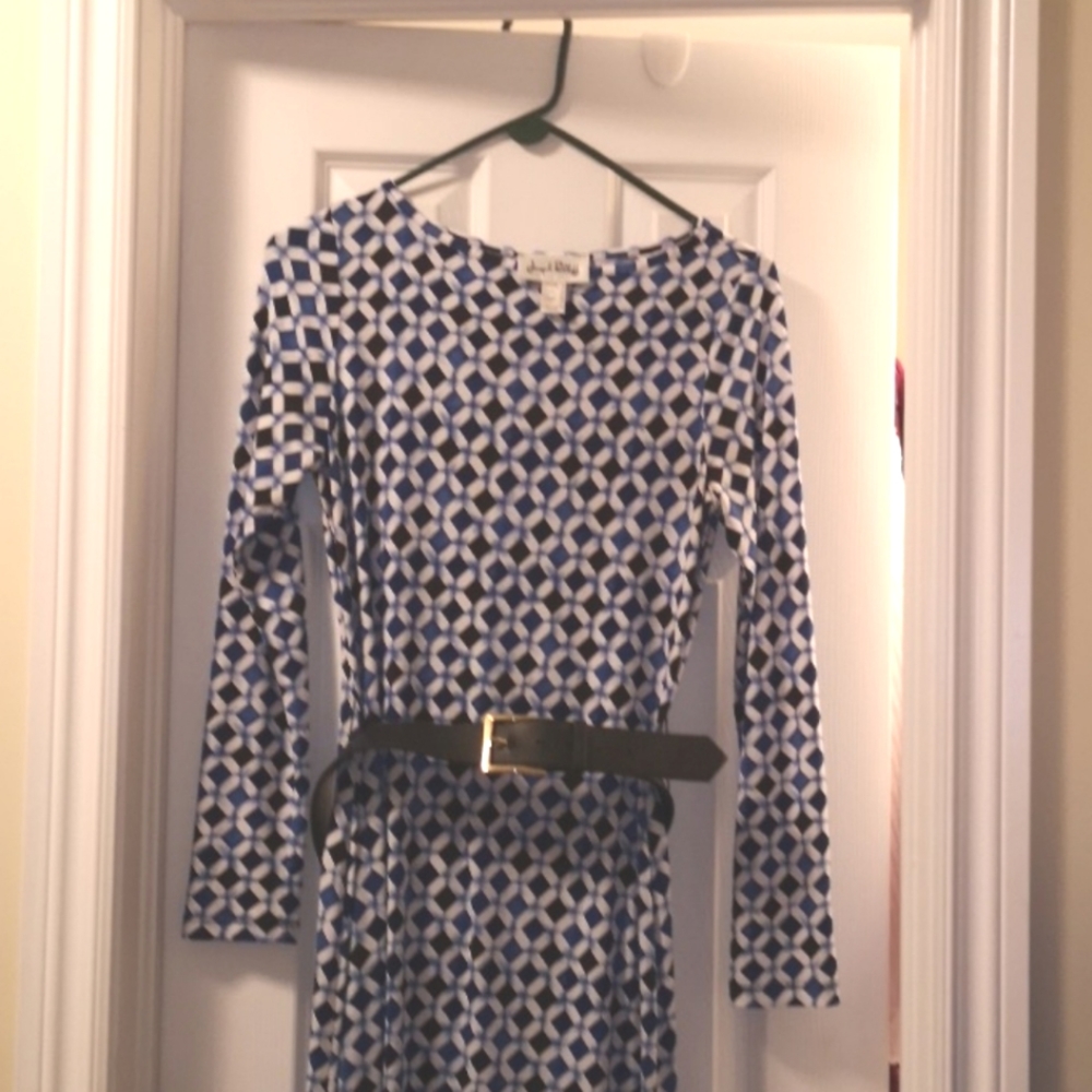 Joseph Rikkoff Patterned Maxi Dress with Belt